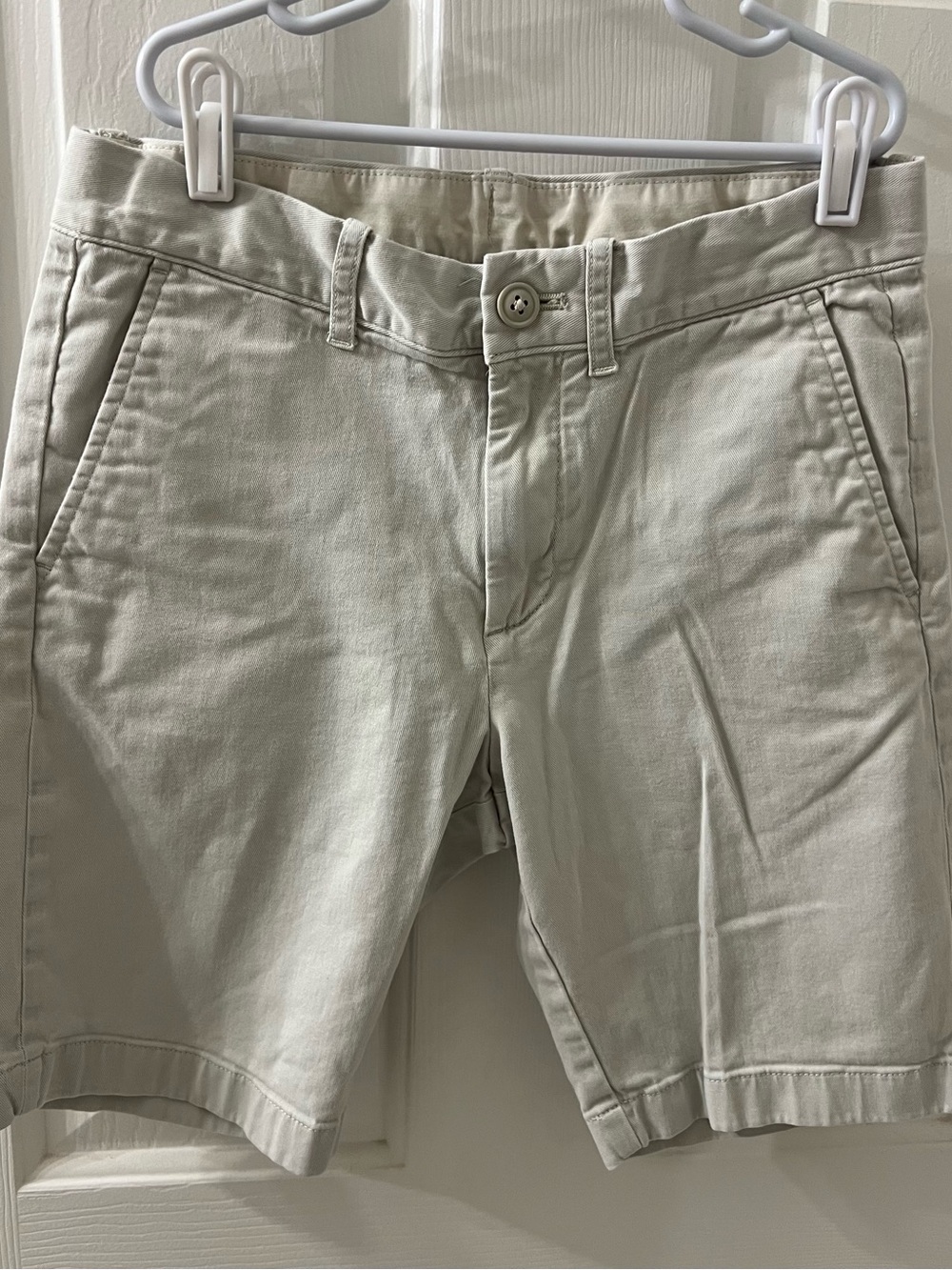 Crewcuts By J.Crew Boys Stone Cotton Chino Shorts Adjustable Waist Sz 12